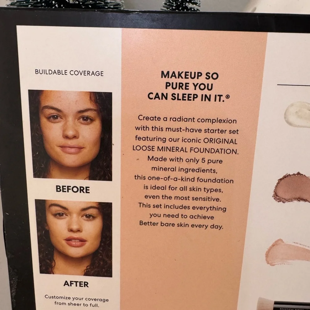 bareMinerals Original Get Started Kit, 4 Piece Mineral MAKEUP SET